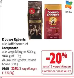 Colruyt Douwe Egberts Dessert bonen aanbieding
