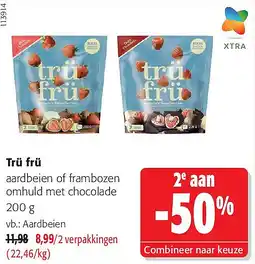Colruyt Trü frü Aardbeien aanbieding