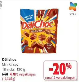 Colruyt Délichoc Mini Crispy 18 stuks aanbieding