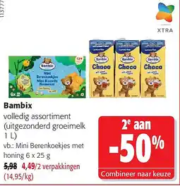 Colruyt Bambix Mini Berenkoekjes met honing aanbieding