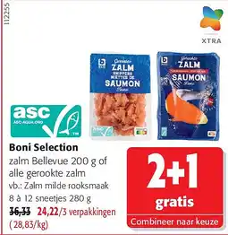 Colruyt Boni Selection Zalm milde rooksmaak 8 à 12 sneetjes aanbieding