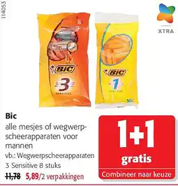 Colruyt Bic Wegwerpscheerapparaten 3 Sensitive 8 stuks aanbieding