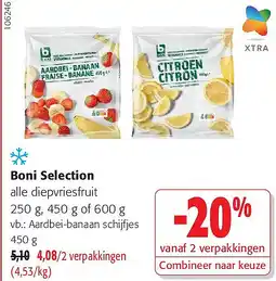 Colruyt Boni Selection Aardbei-banaan schijfjes aanbieding