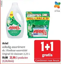 Colruyt Ariel Vloeibaar wasmiddel Original 50 dosissen aanbieding