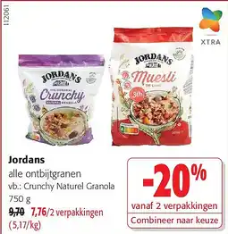 Colruyt Jordans Crunchy Naturel Granola aanbieding