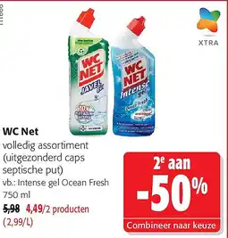 Colruyt WC Net Intense gel Ocean Fresh aanbieding