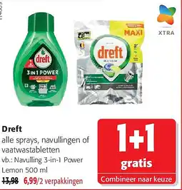 Colruyt Dreft Navulling 3-in-1 Power Lemon aanbieding