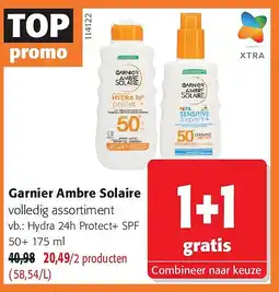 Colruyt Garnier Ambre Solaire Hydra 24h Protect+ SPF 50+ aanbieding