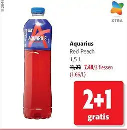 Colruyt Aquarius Red Peach aanbieding