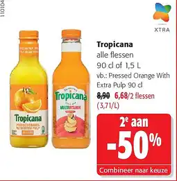 Colruyt Tropicana Pressed Orange With Extra Pulp aanbieding