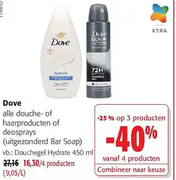 Colruyt Dove Douchegel Hydrate aanbieding
