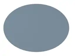 Krëfel Mesapiu Ovale Placemat in Imitatieleer Nappa stone blue 45x33cm aanbieding