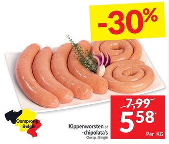 Intermarché Kippenworsten of -chipolata's aanbieding