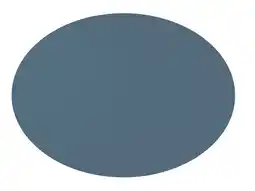 Krëfel Mesapiu Ovale Placemat in Imitatieleer Nappa blue 45x33cm aanbieding