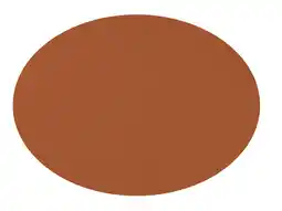 Krëfel Mesapiu Ovale Placemat in Imitatieleer Nappa caramel45x33cm aanbieding