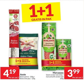 Intermarché Aoste, Marcassou aanbieding