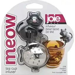Krëfel JOIE MEOW TEA CUP INFUSER Black NWT NEW aanbieding