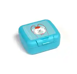 Krëfel Amuse Plus Clip Snackbox Animal Carnival blauw 11x8x4cm aanbieding