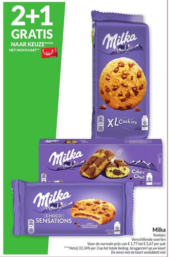 Intermarché Milka Koekjes aanbieding