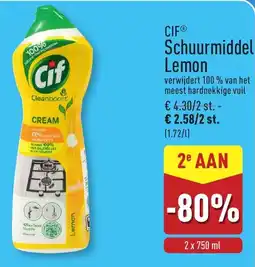 ALDI Cif Schuurmiddel Lemon aanbieding