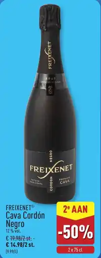 ALDI Freixenet Cava Cordón Negro 12 % vol aanbieding