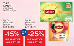 Alvo Thee Lipton aanbieding