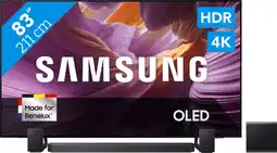Coolblue Samsung 83 OLED 4K S85F (2025) + Samsung HW-Q930F Noir aanbieding