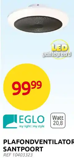 Brico Plafondventilator Santpoort aanbieding