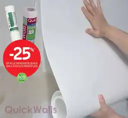 Brico Op alle renovatie quick walls en eco renovlies aanbieding