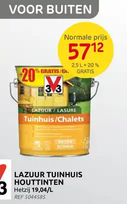Brico Lazuur tuinhuis houttinten aanbieding