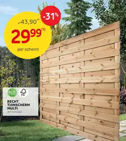Brico Recht tuinscherm multi aanbieding
