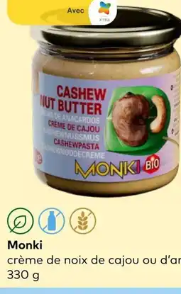 Bio Planet Monki crème de noix de cajou aanbieding
