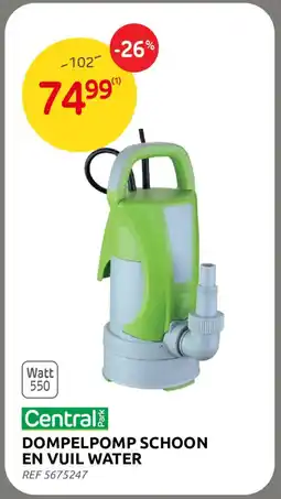 Brico Dompelpomp schoon en vuil water aanbieding