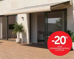 Brico Zonweringen naterial en optima aanbieding
