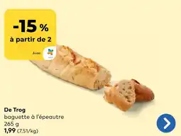 Bio Planet De Trog baguette à l'épeautre aanbieding