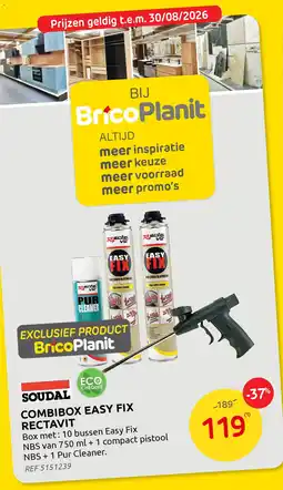 Brico Combibox easy fix rectavit aanbieding