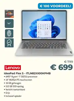 AUVA IdeaPad Flex 5 - ITLN82XX00KPMB aanbieding