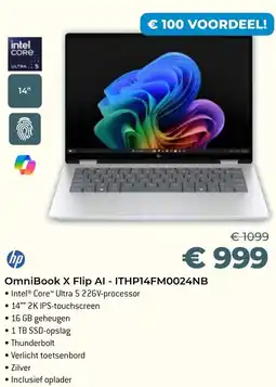 AUVA OmniBook X Flip AI - ITHP14FM0024NB aanbieding