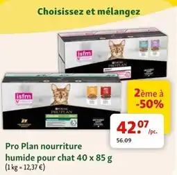 Maxi Zoo Pro Plan nourriture humide pour chat 40 x 85 g aanbieding