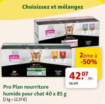 Pro Plan nourriture humide pour chat 40 x 85 g