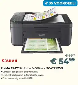 AUVA Pixma TR4755i Home & Office - ITCATR47551 aanbieding