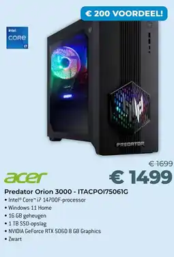 AUVA Predator Orion 3000 - ITACPOI75061G aanbieding