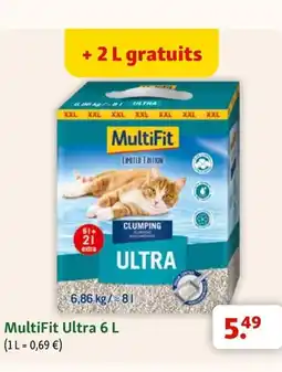 Maxi Zoo MultiFit Ultra 6 l aanbieding