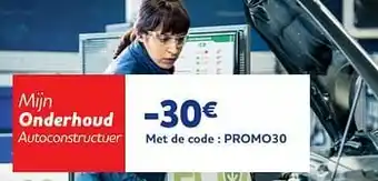 Mijn onderhoud autoconstructuer -30€