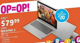 PCS Knokke Lenovo ideapad3 aanbieding