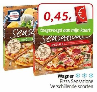 Intermarché Wagner pizza sensazione aanbieding