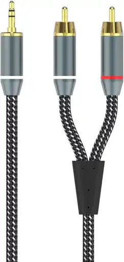 Krëfel Mini jack (3,5 mm, Male) naar 2x RCA (Male)-kabel - 1,5 m aanbieding