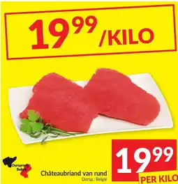 Intermarché Châteaubriand van rund aanbieding