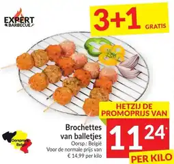Intermarché Brochettes van balletjes aanbieding