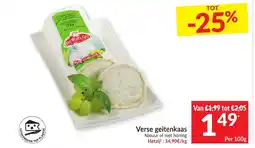 Intermarché Verse geitenkaas aanbieding